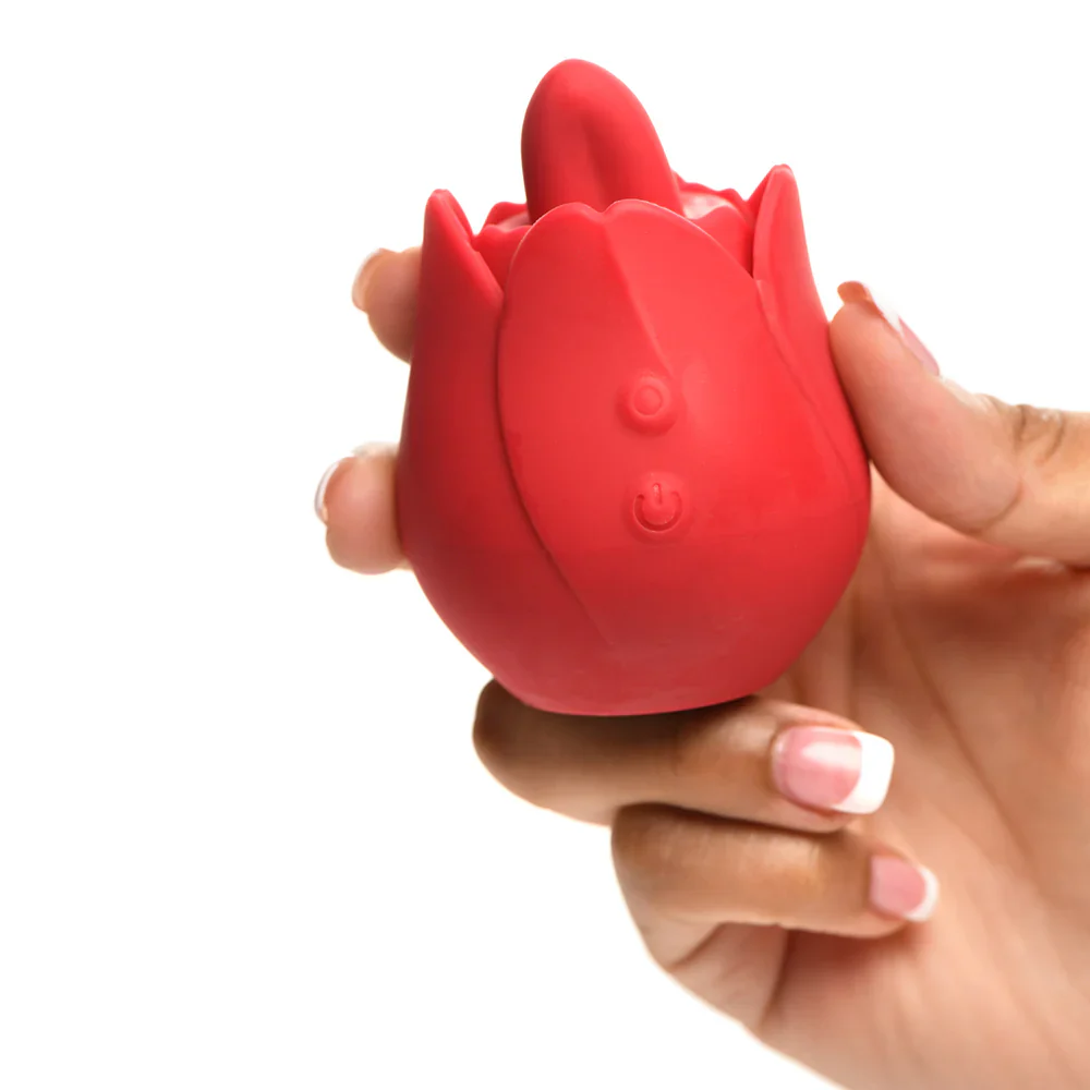 A Licking and Vibrating Rose Toy (it offers no suction) - Image 12
