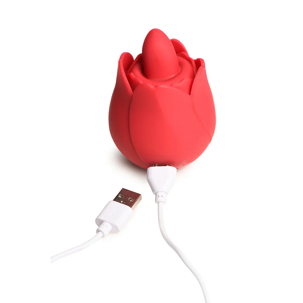 A Licking and Vibrating Rose Toy (it offers no suction) - Image 6