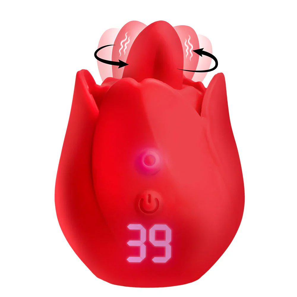 A Licking and Vibrating Rose Toy (it offers no suction) - Image 8