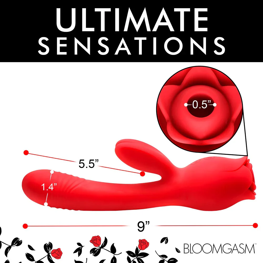 A Rose Toy On One End, A Rabbit Vibrator On The Other - Image 10