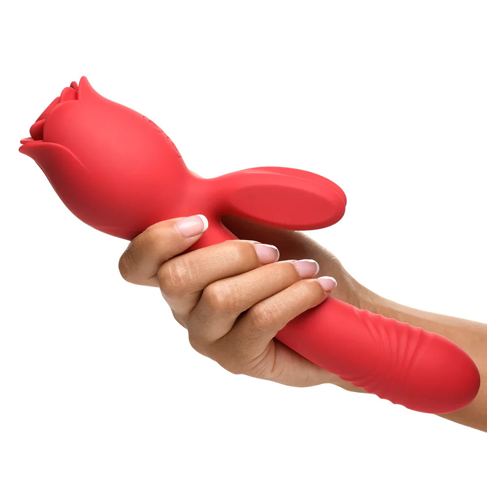 A Rose Toy On One End, A Rabbit Vibrator On The Other - Image 5